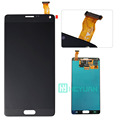 Wholesale 100 Original New for Samsung Galaxy Note 4 lcd N910f LCD Digitizer white grey color