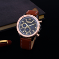 2016 Luxury round shape stainless steel dial quartz wristwatches for male fashion and casual colored men