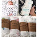 Newborn Muslin swaddle Baby Multi use Organic Bamboo Cotton Blanket Infant Parisarc XO Cross Wrap