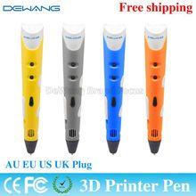 2016 DEWANG First Generation 3D magic pen With 20 Color 5M ABS Filament best 3d printer