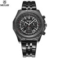 MEGIR Men Chronograph Multifunction Watches Fashion Casual Luxury Full Steel Watch Dress Watch Automatic Date Quartz