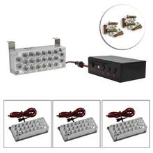 New 88LED Car External Light Source 3Modes Auto Strobe Emergency Warning Car Parking Lights Red Blue White Green Amber Yellow