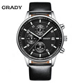 Brand GRADY Watch for World Cup men s watches chronograph quartz watch men real three dial