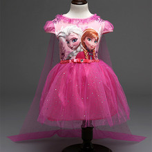 Girl Elsa Dress Kids Dresses Girls Clothes Girls Clothing Party Princess Snow Queen Vestidos Elza Cosplay Dresses Anna Costume