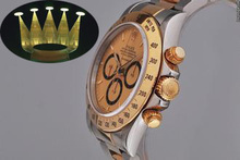 De lujo de hombre auto viento mecánico automático Daytona reloj