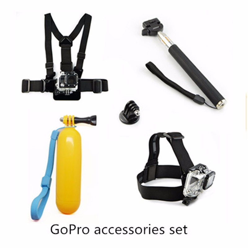 Gopro-Accessories-Set-Monopod-Mount-Tripod-Float-Bobber-Chest-Belt-Set-For-Go-pro-Hero-4-Session-3-Sjcam-SJ4000-Xiaomi-yi-Camera (10)