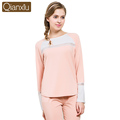 2016 Autumn Women Pajama Sets Full Sleeve Sleep Lounge Cotton Pajamas Round Neck Casual Pyjama 2