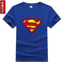new 2016 free shipping SuperHero man Superman summer sitcoms couple clothes man men male sports T-shirt