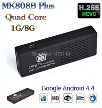 Новое поступление MK808B плюс андроид мини-пк четырехъядерный процессор Amlogic M805 1 г 8 г четырехъядерных процессоров лучше , чем андроид tv box mk809 iv