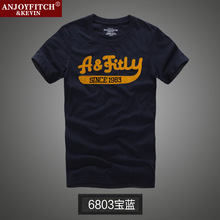 Hot! 2016 Summer Anjoy Fitch Men’s Cotton T shirt Short Sleeve Casual Sport Top Tees Plus Size