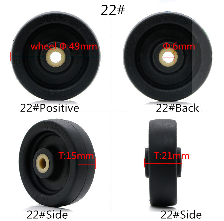 Replacement Spinner wheels for luggage Diameter with Axles 4 Pcs Suitcase Repair Parts