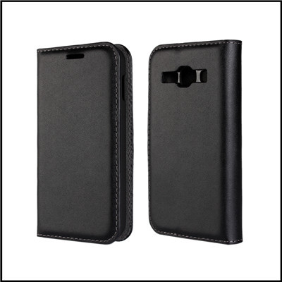 Good quality side flip real leather stand case for samsung galaxy ace 3 s7270 s7275 with 2 colors  50pcs /lot  +  free shipping