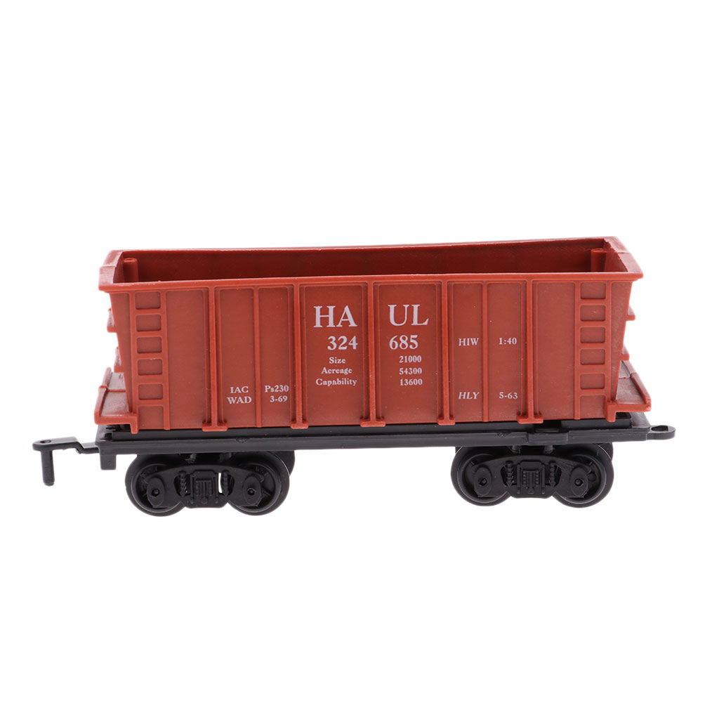 1:87 Mini Scale HO Model Train Railway Carriages Freight Car Children Play Toys 