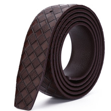Fashion Men Strap Belt Without Buckle Men’s Belts Luxury Designed For Pin Buckle Ceinture Homme Waistband Luxury
