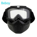 Motocross Goggles Glasses Face Dust Mask With Detachable Motorcycle Oculos Gafas and Mouth Filter Motocross Helmets