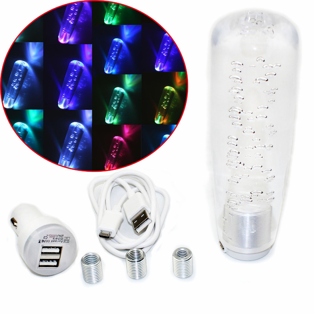 5.9" 150mm Clear JDM Crystal Bubble Manual Gear Stick Drift Shift Knob