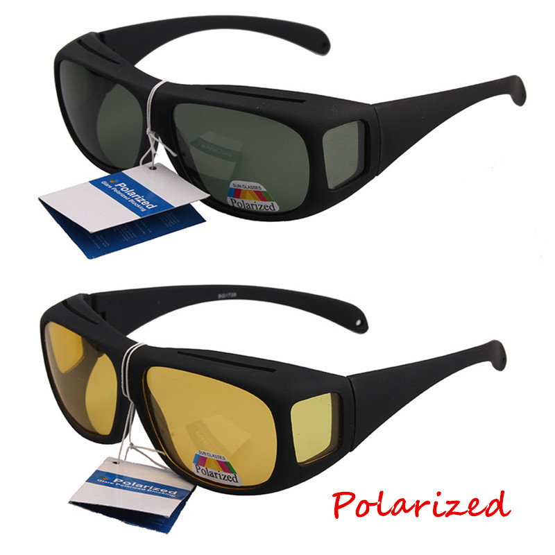 Unisex Over Glasses sunglasses polarized Large Will Fit Over Most Rx Glasses Sunglasses Matter Black Frame