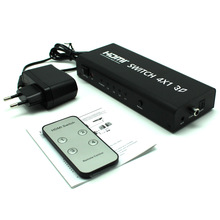 Just Link hot sale 4X1 HDMI Switcher with 3.5mm audio output and Toslink/Coaxial output (3D 1080P)