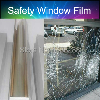 1 52mx3m Transparent 12MIL safety and security window film to protective car or building window glass