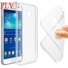 Free shipping 0.6mm Transparent Clear Ultra Thin Soft TPU Phone Case For Samsung Galaxy J1 J5 J7 alpha Grand Prime
