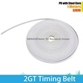 5Meters 3D Printer Timing Belt 2GT 6MM PU steel core GT2 Open Timing Belt White Color