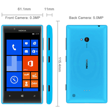 Nokia Lumia 720 Original Mobile Phone Windows phone 8 OS 8GB ROM 3G WCDMA Support NFC
