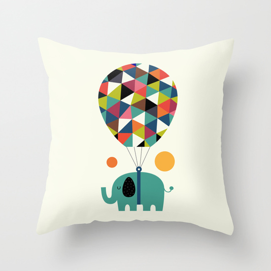Fly High and Dream Big Nursery Decorative Cushion Covers Kids Throw Pillow Case Custom Free ...