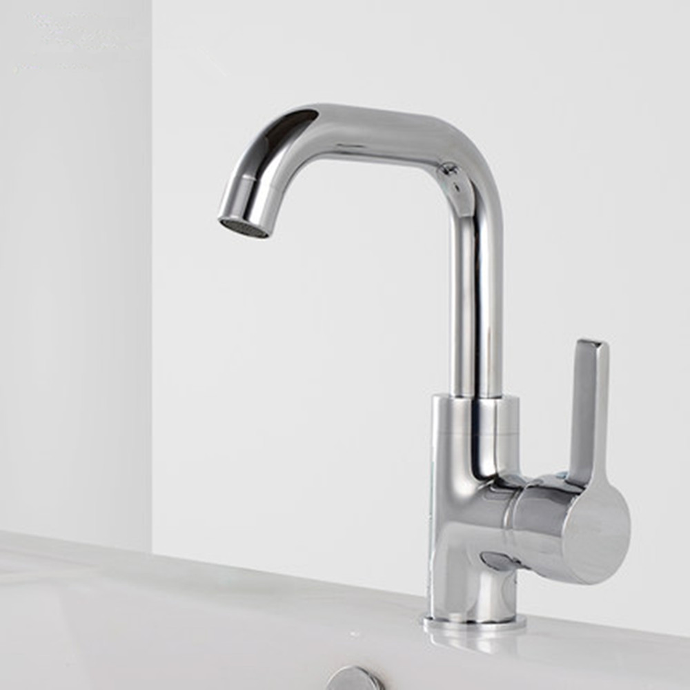 Classic square Single handle bathroom faucet steel chrome bathroom basin sink hot and cold water taps mixers faucets,torneira