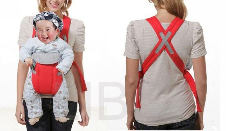 Two Way Baby Carrier Sling Wrap Rider Infant Comfort Front & Back backpack Buckles Adjustable (8)