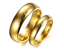 free shipping hot fashion jewelry the lord of the rings for men Trendy and streamlined tungsten steel ring male and female