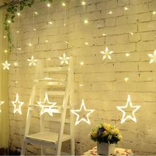 Plug in Star LED Night String Lights Home Holiday Christmas Wedding Decorative Curtain String Fairy Garland Luces Decorativas