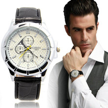 1PC Brand Luxury Men Boy Dress Casual Motion Sports Watch Leather Quartz Male Clock Wristwatch Quality