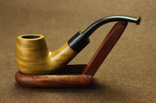 2015 NEW Green Sandalwood Smoking Pipes Wooden Tobacco Smoking Pipe Free Shipping Hot Selling