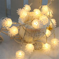 4M 20leds Colorful Modeling LED String Pinecone Flashing Christmas Lights Garlands for Holiday Party Wedding Decoration