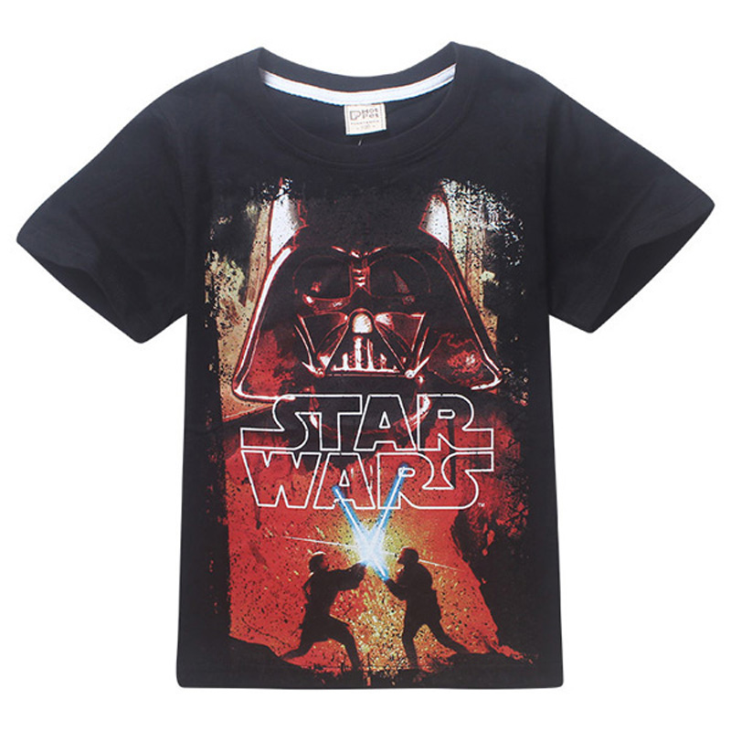 Star Wars girl T-shirts wholesale Star Wars baby boy T Shirts Cartoon Anime Tops Short Sleeve baby girl clothes infantil menino