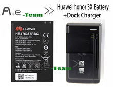 Лот = 1 шт. стол док зарядное устройство + 1 шт. Huawei honor 3X акб HB476387RBC новый оригинальный 3000 мАч аккумуляторная батарея Huawei G750 B199