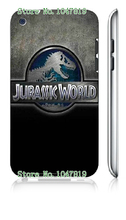 Mobile Phone Case Retail 1pc Jurassic world Movie Design Protective White Hard Case For Ipod Touch4 4th Free Shipping
