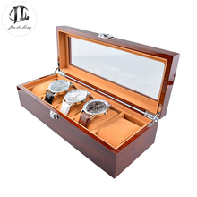 High Quality Luxury Solid Wood Rosewood Watch Box 5 Grids Watch Case Watch Display Packaging Gift Box for Watches