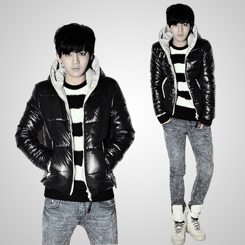 free shipping 2012 new arrival top winter clothes men s coat thin shiny wadded jacket male
