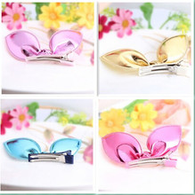 New Novelty 1 Piece Rabbit Ear Clip Baby Girls’ Cute Bunny Ear Hair Clips PU Clips Hair Accessories Barrettes Sweet Hairpins