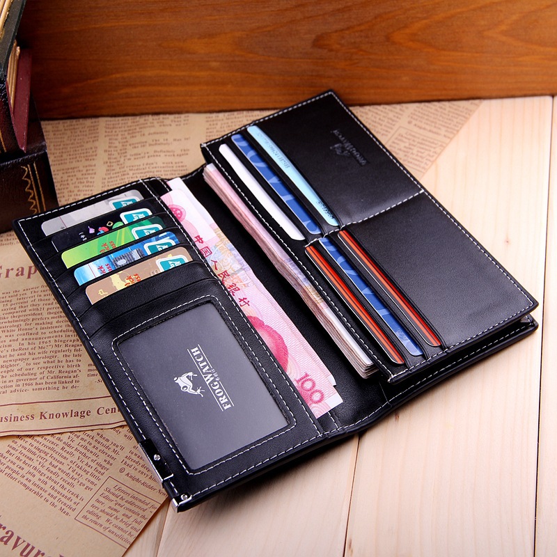 Hotting Generation Fat Brand Men Wallets Rushed Direct Leather Money Purse Luxury Business Card Holder 