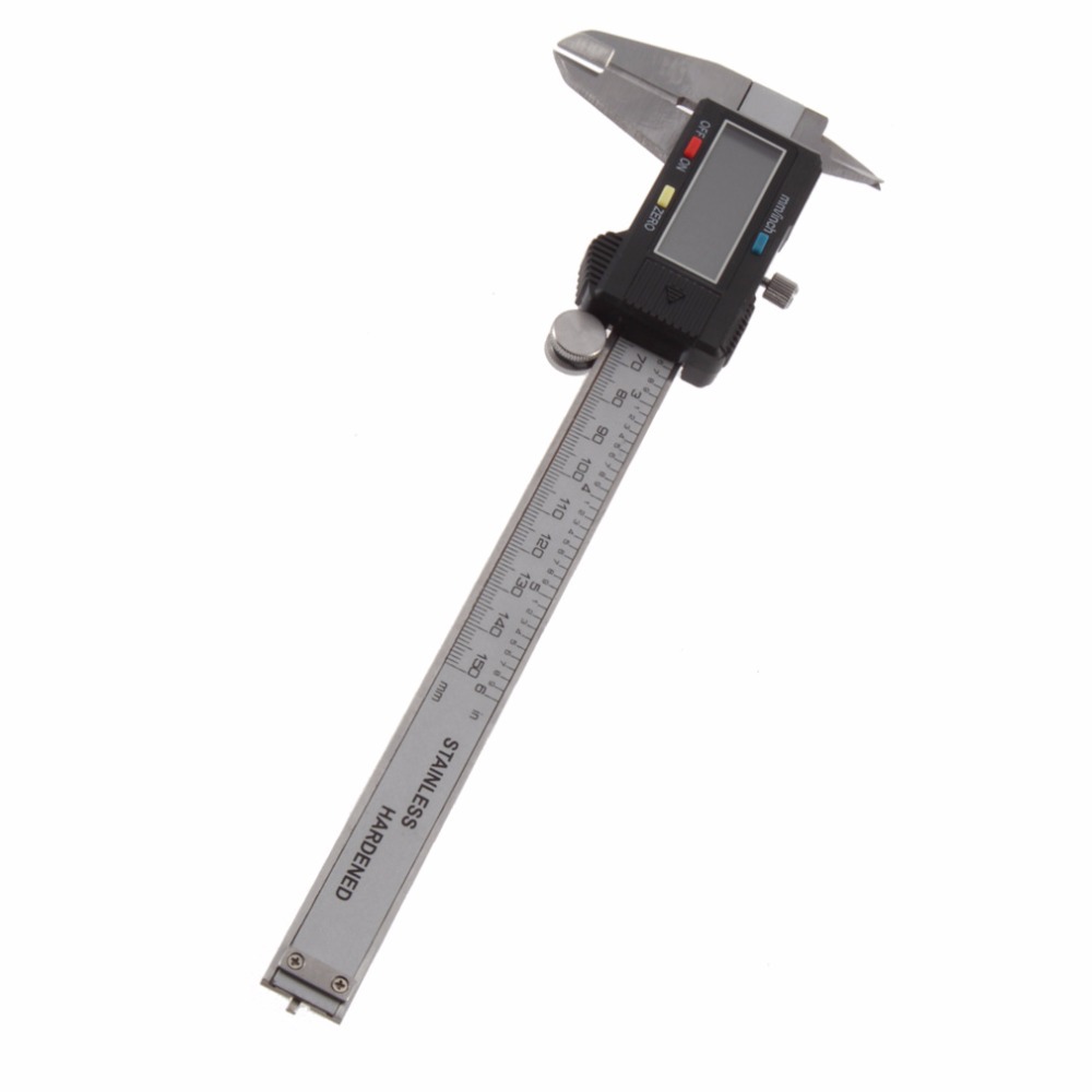 1pcs6 150 mm Digital Vernier Caliper Micrometer Guage Widescreen Electronic Accurately Measuring Stainless Steel
