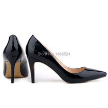 Autumn New fashion star pointed toe solid high heeles shoes nightclub women s pumps size 35