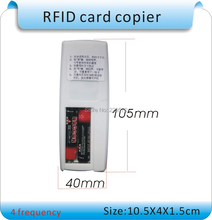 Free shipping 4 frequency RFID Copier Duplicator Cloner ID EM reader writer 10pcs EM4305 writable keyfob