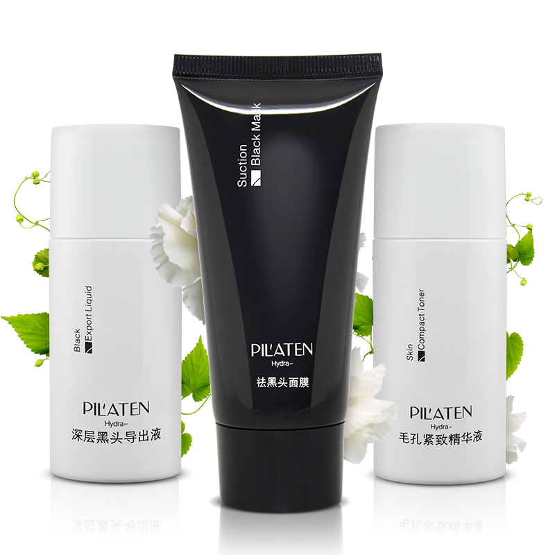 2015 New Special Offer! PILATEN Blackhead Remover Ance and Compact Toner Export Liquid Mask (3pcs/ set) Free Shipping
