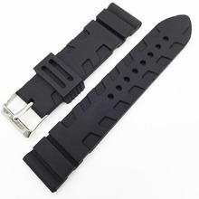2016 Hot Universal Rubber Link Bracelet Wrist Strap 22mm 24mm Silicone Watchband Fit For Apple Watch Moto 360 42mm Smartwatch