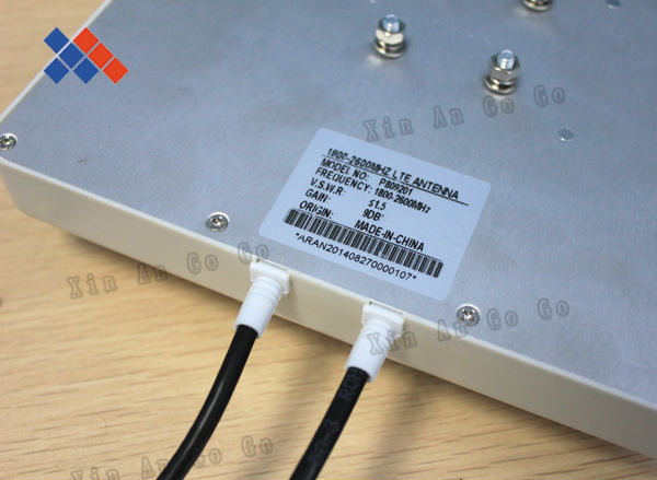 Новый 4G наружная антенна 2=2 MIMO 4G панельная антенна Внешняя, 1800-2600MHz Широкополосный Omni Панель 4G LTE с 2 * 5м кабеля
