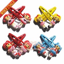 Hot Sale 4pairs Lalaloopsy Dolls Baby Girls Kids Hair Clips Claws Elastic Hair Bands Hair Accessories