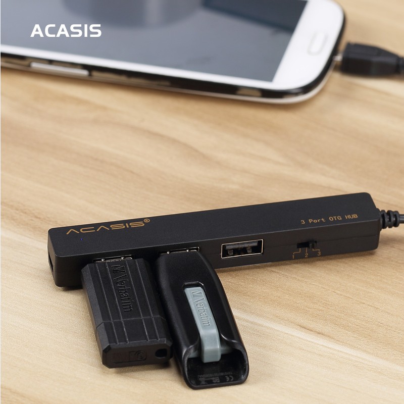 10070TW Acasis H027      OTG Micro USB HUB 3 ()   Transmisson  FS