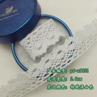Wholesale free shipping Christmas DIY crafts,Christmas gift packing lace,DIY clothing accessories,packing ribbon,3.0cm lace trim